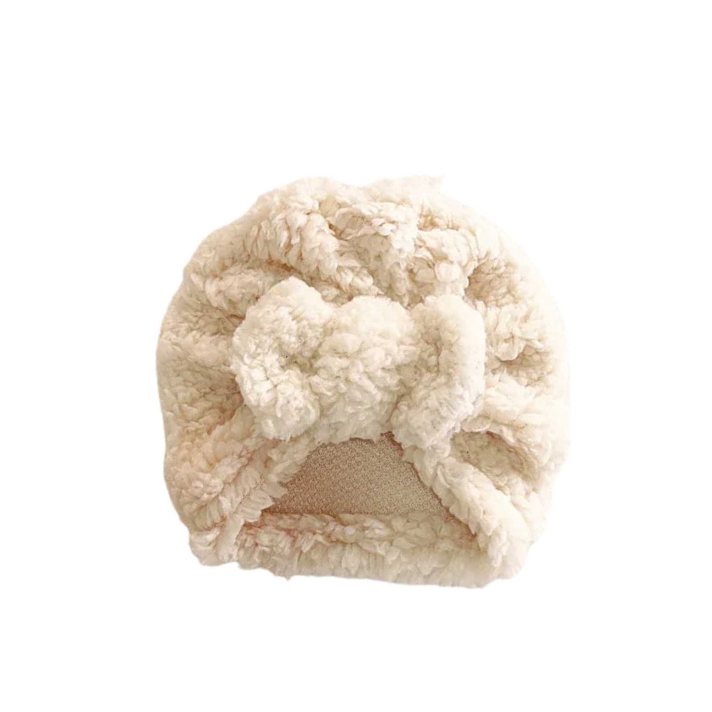 Plush Champagne Baby Turban